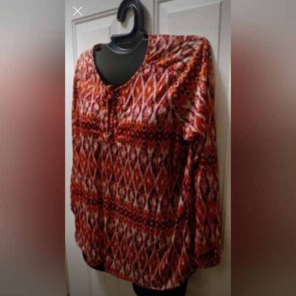 Faded glory XXL print blouse - Picture 3 of 12